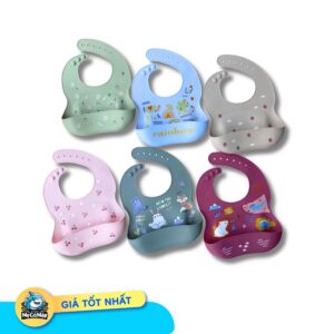 Yếm silicon có máng