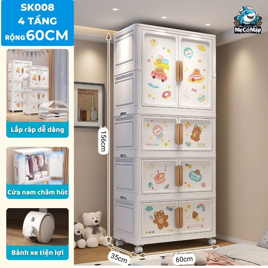 Tủ nhựa cho bé SK008