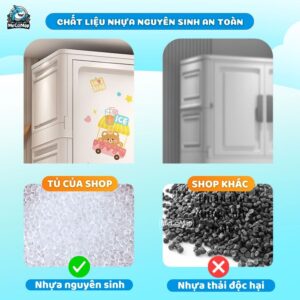 Tủ nhựa cho bé SK008