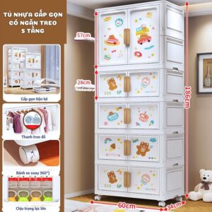 Tủ nhựa cho bé SK008