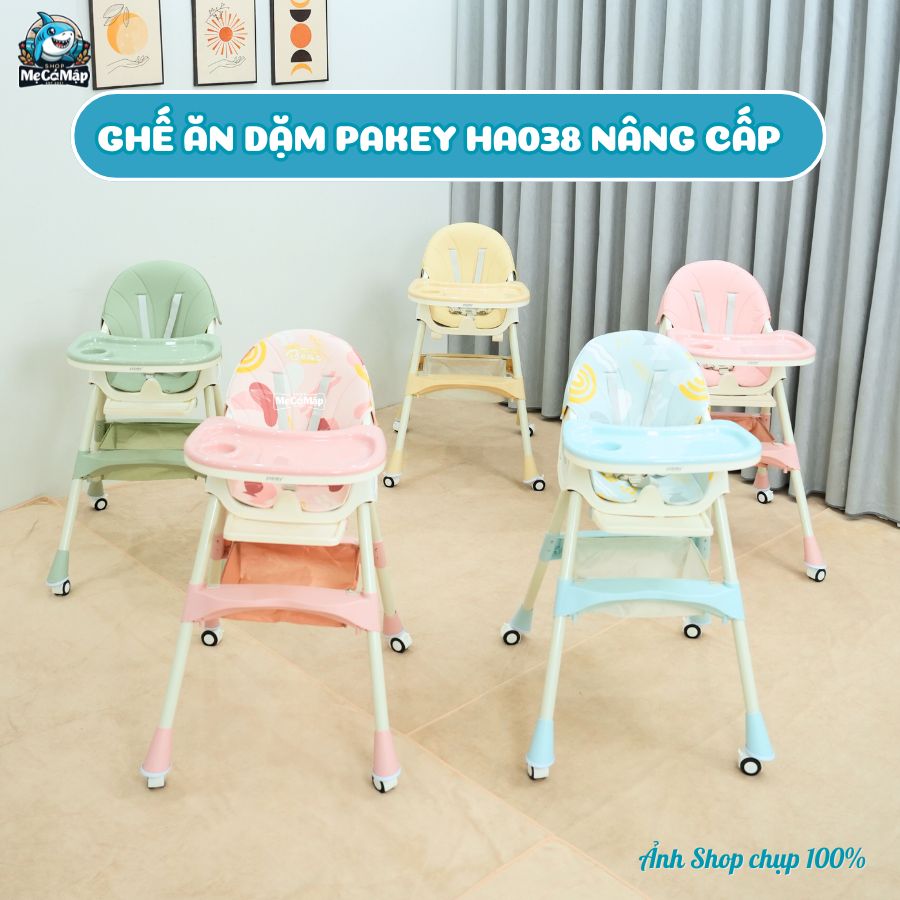 Ghế ăn dặm cho bé Pakey HA038 nâng cấp
