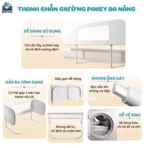 Tổng quan về thanh chắn giường đa năng Pakey KV-01S