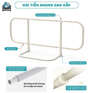 100% các thanh được bọc xốp cao cấp chống va đập cho bé