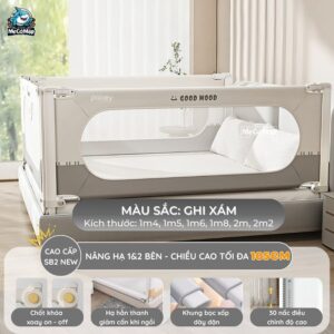 Thanh chắn giường Pakey SB2 MỚI