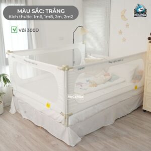 Thanh chắn giường SB2 nâng cấp màu trắng