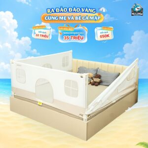 Thanh chắn giường cho bé cao cấp Pakey G600