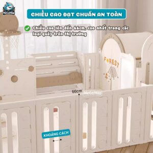 Quây cũi nhựa Pakey Voi PV01