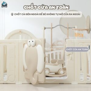 Quây cũi nhựa cho bé Pakey Voi PV01