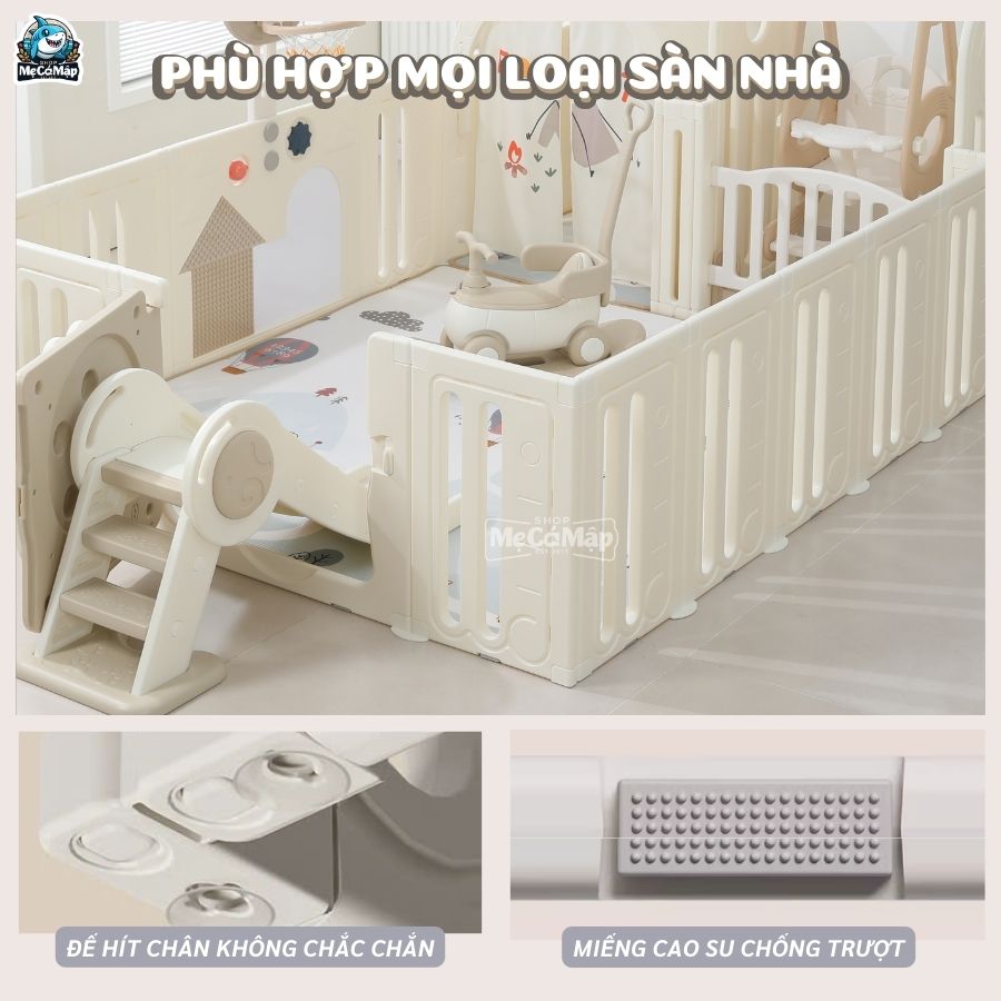 Quây cũi nhựa cho bé Pakey Voi PV01