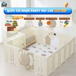 Quây cũi nhựa cho bé Pakey Voi PV01