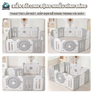Quây cũi nhựa cho bé Funny Bear