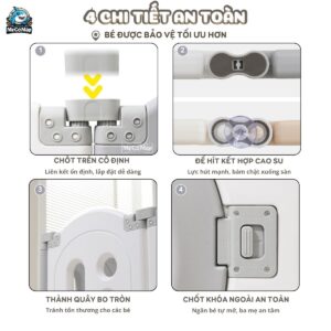 Quây cũi nhựa cho bé Funny Bear