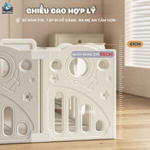 Quây cũi nhựa cho bé Pakey Phi Hành Gia QN01