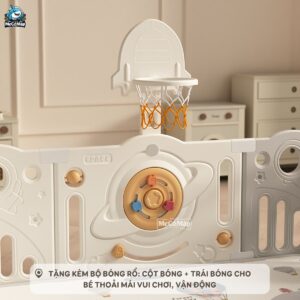 Quây cũi nhựa cho bé Pakey Phi Hành Gia QN01