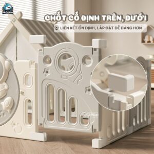 Quây cũi nhựa cho bé Pakey Phi Hành Gia QN01