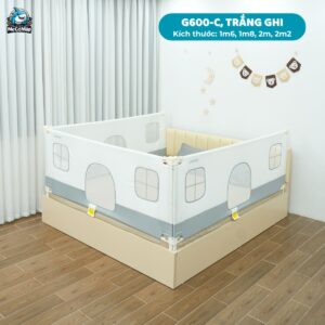 Thanh chắn giường Pakey G600-C trắng ghi