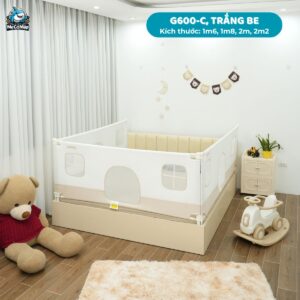 Thanh chắn giường Pakey G600-C trắng kem
