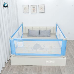 thanh chắn giường NV2 nâng cấp màu xanh