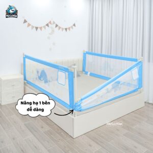 thanh chắn giường NV2 nâng cấp màu xanh
