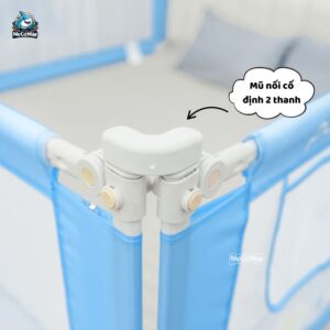 thanh chắn giường NV2 nâng cấp màu xanh