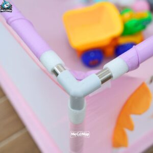 Quây cũi vải Pakey K1 màu hồng