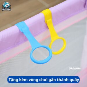 Quây cũi vải Pakey K1 màu hồng