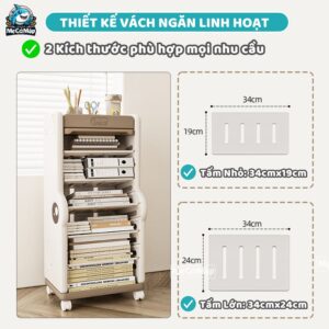 Giá sách Cá Sấu GS05