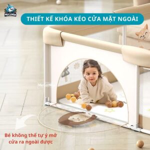 Quây cũi vải Pakey K1 màu be