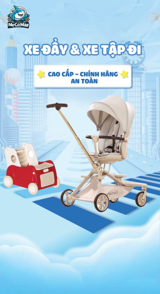 Xe đẩy, xe tập đi cho bé