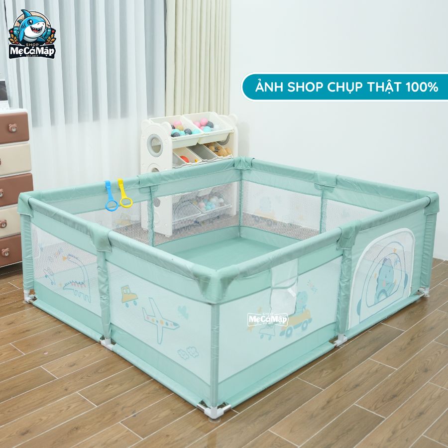Quây cũi vải Pakey K1 màu xanh