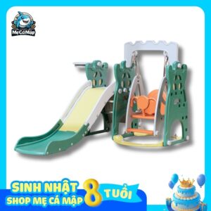 Cầu trượt xích đu Pakey lâu đài CS1