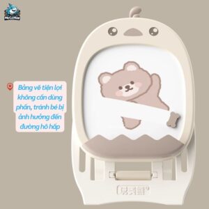 Bộ bảng học từ tính kèm ghế ngồi Gà Nâu