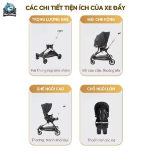 Xe đẩy 2 chiều Baobaohao V9-C