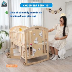 Nôi cũi gỗ Pakey CG02