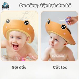 Mũ tắm chống nước cho bé