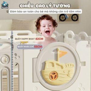 Quây cũi nhựa gấp gọn Happy Boat QN05
