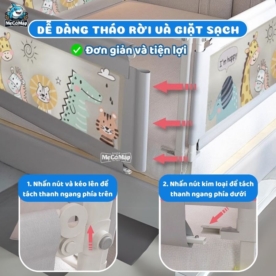 Thanh chắn giường PAKEY NS2