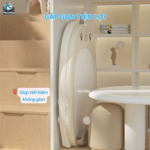 Bộ bảng học từ tính kèm ghế ngồi Gà Nâu