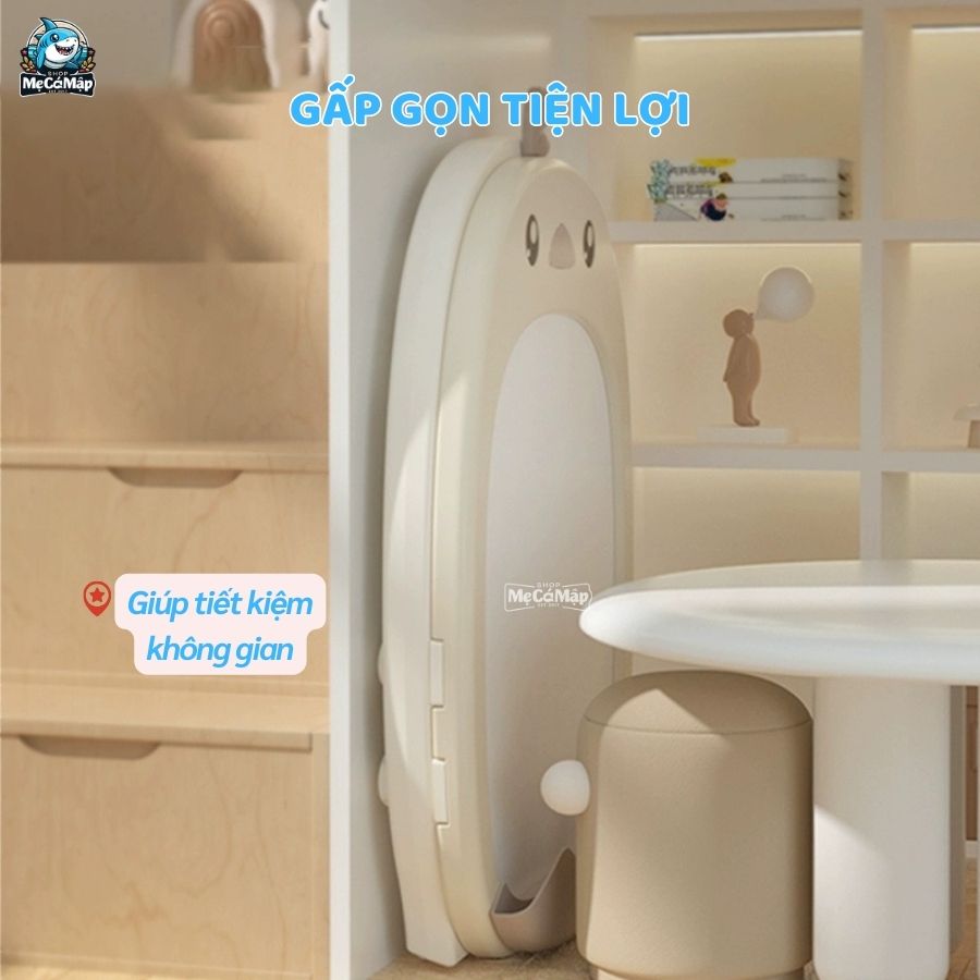Bộ bảng học từ tính kèm ghế ngồi Gà Nâu