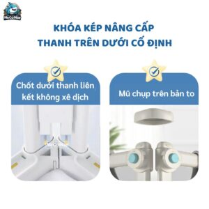 Thanh chắn giường Pakey SV1 Premium màu ghi