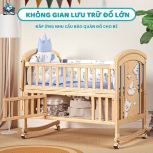 Nôi cũi gỗ Pakey CG02