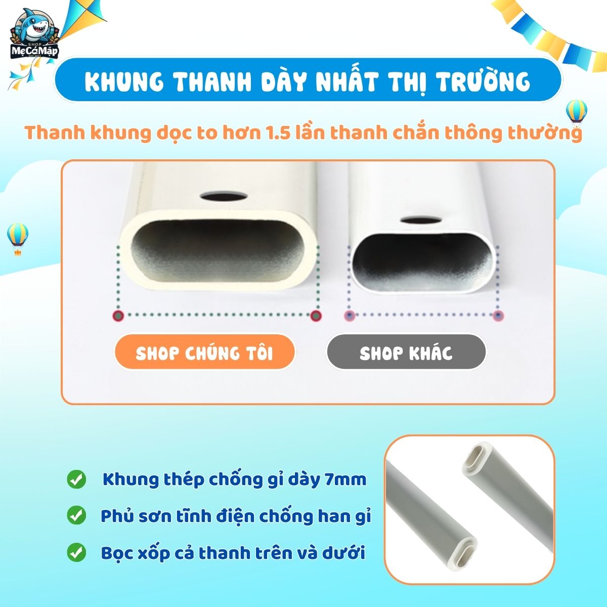 Thanh chắn giường Pakey G600C