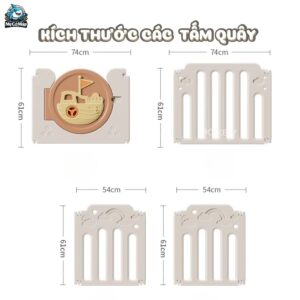 Quây cũi nhựa gấp gọn Happy Boat QN05