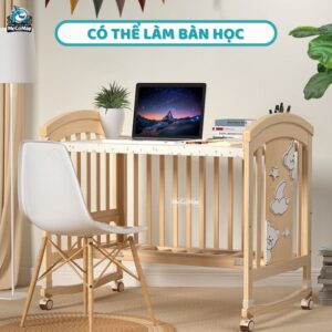 Nôi cũi gỗ Pakey CG02