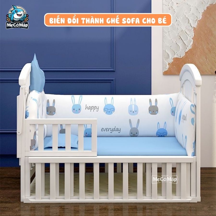 Nôi cũi gỗ Pakey CG02