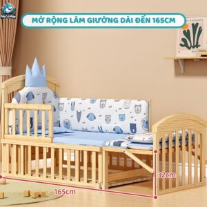 Nôi cũi gỗ Pakey CG02