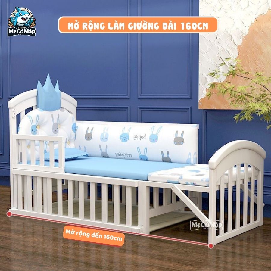 Nôi cũi gỗ Pakey CG02