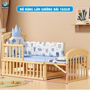 Nôi cũi gỗ Pakey CG02