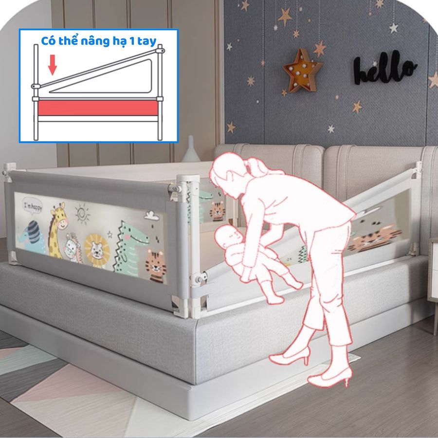 Thanh chắn giường PAKEY NS2