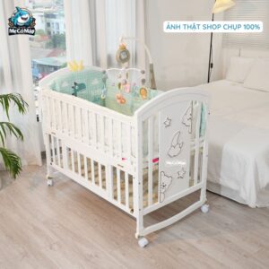Nôi cũi gỗ đa chế độ Pakey CG03